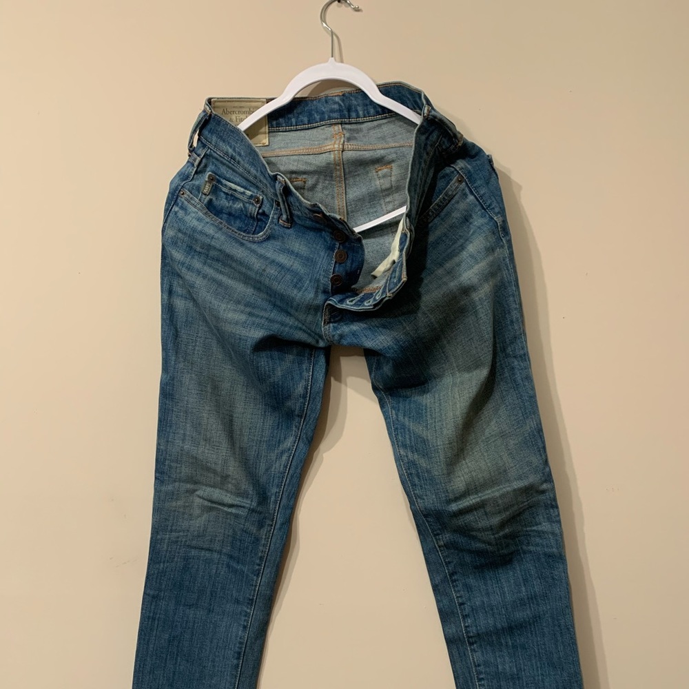 Abercrombie and Fitch button fly jeans